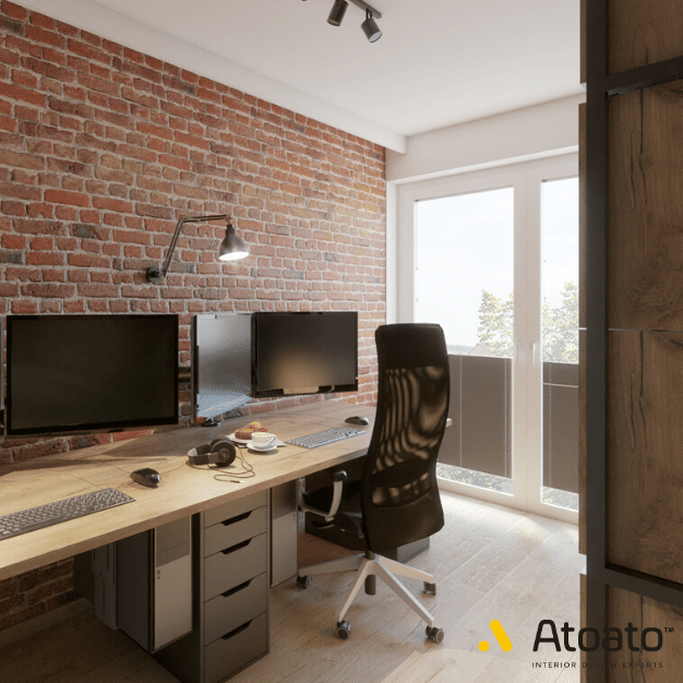 wykończenie wnętrz cegła