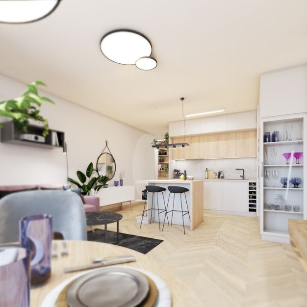 salon z aneksem kuchennym