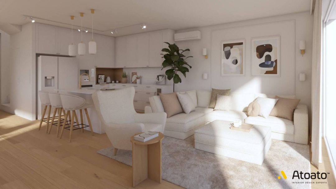 projekt-wnetrz-poznan-styl-american-classic-salon-beż-nowoczesne-wnetrze